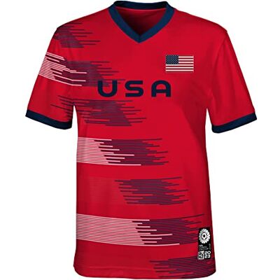 FIFA Unisex officiell 2023 dam fotboll värld kopp vuxen team, USA t-shirt (1-pack) FIFA Unisex officiell 2023 dam fotboll värld kopp vuxen team, USA t-shirt (1-pack)