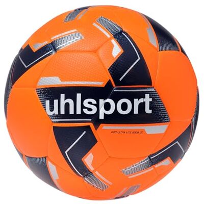 uhlsport 290 Ultra Lite Addglue Balón de fútbol Unisex-Juvenil, orange fluo/marinblåsa, 4 - uhlsport 290 Ultra Lite Addglue Balón de fútbol Unisex-Juvenil, orange fluo/marinblåsa, 4 -