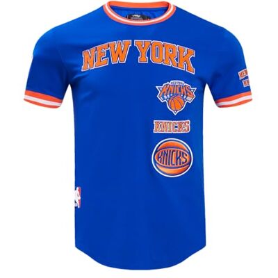 Pro Standard herr NBA New York Knicks Retro Classics S/S Tee, Kungsblå/orange, S Pro Standard herr NBA New York Knicks Retro Classics S/S Tee, Kungsblå/orange, S