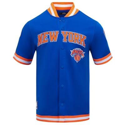 Pro Standard NBA New York Knicks herr chenille knappslå kungsblå/orange storlek S, Kungsblå/orange, S Pro Standard NBA New York Knicks herr chenille knappslå kungsblå/orange storlek S, Kungsblå/orange, S