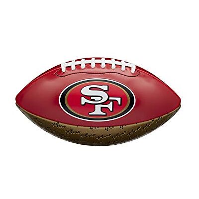 Wilson American Football NFL CITY PRIDE, San Francisco 49ers, blandläder, för fritidsspelare, röd/guld, WTF1523XBSF Wilson American Football NFL CITY PRIDE, San Francisco 49ers, blandläder, för fritidsspelare, röd/guld, WTF1523XBSF