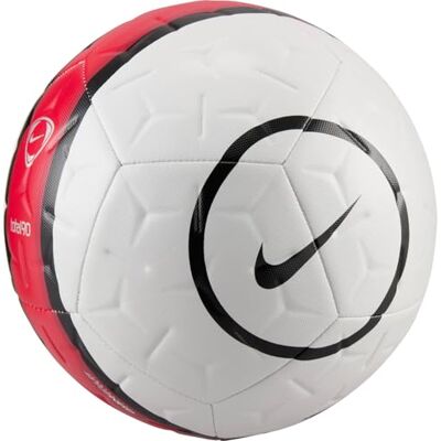 NIKE Unisex Academy T90 Fa25 Fotboll, Vit/Svart/Röd/Svart, 5 NIKE Unisex Academy T90 Fa25 Fotboll, Vit/Svart/Röd/Svart, 5