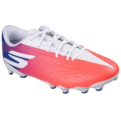 Skechers Skx_2 Jr Youth Fotboll Cleats fotbollssko, blå syntetisk rosa trimning, 34 EU Skechers Skx_2 Jr Youth Fotboll Cleats fotbollssko, blå syntetisk rosa trimning, 34 EU