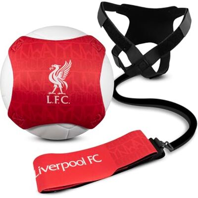 Hy-Pro , officiellt licensierade Liverpool sparktränare för fotboll – justerbart midjebälte fotbollsträningsutrustning för soloövning, för storlek 3-5 bollar – bärbart system för hem och fältanvändning Hy-Pro , officiellt licensierade Liverpool sparktränare för fotboll – justerbart midjebälte fotbollsträningsutrustning för soloövning, för storlek 3-5 bollar – bärbart system för hem och fältanvändning
