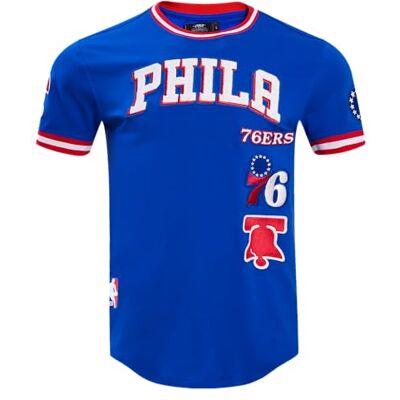 Pro Standard herr NBA Philadelphia 76ers retro klassiker S/S Tee kungsblå/röd, Kungsblå/röd, XXL Pro Standard herr NBA Philadelphia 76ers retro klassiker S/S Tee kungsblå/röd, Kungsblå/röd, XXL