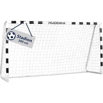 HUDORA Fotbollsgrind arena – grind för barn och vuxna – fotbollsport 300 x 160 x 90 cm för trädgård utomhus – vit/svart – 76909 HUDORA Fotbollsgrind arena – grind för barn och vuxna – fotbollsport 300 x 160 x 90 cm för trädgård utomhus – vit/svart – 76909