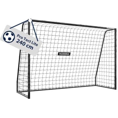 HUDORA Fotbollsmål Pro Tect Lite – trädgård fotbollsmål med stolpstoppning för utomhusbruk – snabb montering tack vare klickanslutningar – stabil grind av stål för barn/ungdomar HUDORA Fotbollsmål Pro Tect Lite – trädgård fotbollsmål med stolpstoppning för utomhusbruk – snabb montering tack vare klickanslutningar – stabil grind av stål för barn/ungdomar
