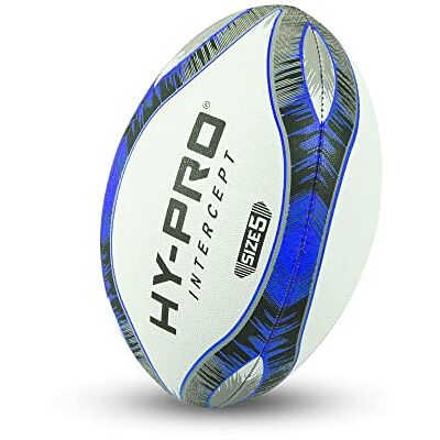 Hy-Pro Intercept rugbyboll, storlek 5 – rugbyboll av högkvalitativt gummi med ribbad yta – hållbar rugbyträningsboll för klubbar och fritidsspel. Hy-Pro Intercept rugbyboll, storlek 5 – rugbyboll av högkvalitativt gummi med ribbad yta – hållbar rugbyträningsboll för klubbar och fritidsspel.