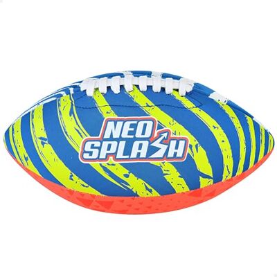 AKTIVE 54288 Rugbyboll i neopren, 26 cm, lätt, flytande, vattentät, djärva färger, halkfri design, optimal för strand och pool AKTIVE 54288 Rugbyboll i neopren, 26 cm, lätt, flytande, vattentät, djärva färger, halkfri design, optimal för strand och pool