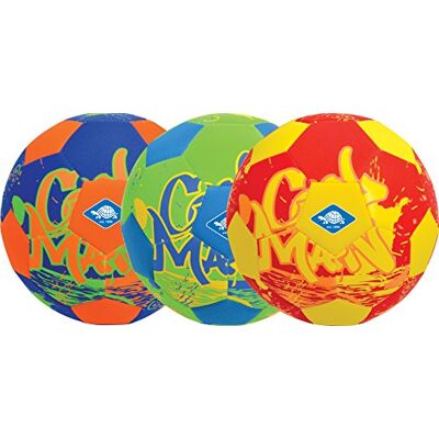Schildkröt Neopren strandsoccerball, storlek 5, Ø 21 cm, normal storlek, färgsorterad, halkfri textilyta, saltvatten, perfekt för strand och trädgård, 970287, 1 styck Schildkröt Neopren strandsoccerball, storlek 5, Ø 21 cm, normal storlek, färgsorterad, halkfri textilyta, saltvatten, perfekt för strand och trädgård, 970287, 1 styck