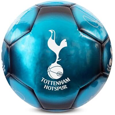 Hy-Pro officiellt licensierade Tottenham F.C. Klassisk signatur fotboll Metallisk, storlek 5, sporre, träning, match, varor, samlarobjekt för barn och vuxna, blå Hy-Pro officiellt licensierade Tottenham F.C. Klassisk signatur fotboll Metallisk, storlek 5, sporre, träning, match, varor, samlarobjekt för barn och vuxna, blå
