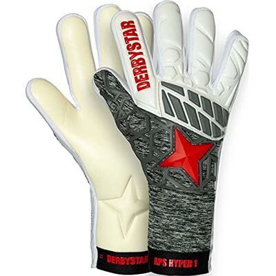 Derbystar APS Hyper I handskar unisex, vit grå röd, 12 Derbystar APS Hyper I handskar unisex, vit grå röd, 12