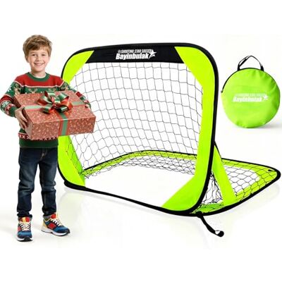 BAYINBULAK Bärbart fotbollsmål mini pop up fotbollsmål för barn barn present, 1 pack BAYINBULAK Bärbart fotbollsmål mini pop up fotbollsmål för barn barn present, 1 pack