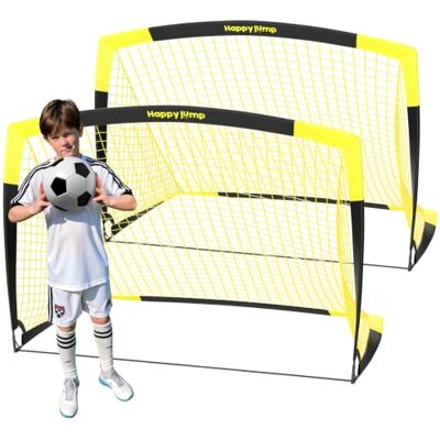 Happy Jump fotbollsmål pop up vikbart fotbollsnät för bakgården 7 x 5 m, 5 x 3,6 m, 4 x 3 fot, 3 x 2,2 fot Happy Jump fotbollsmål pop up vikbart fotbollsnät för bakgården 7 x 5 m, 5 x 3,6 m, 4 x 3 fot, 3 x 2,2 fot
