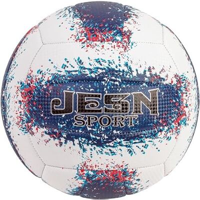 WDK Partner Volleyboll, T5, 280 g, blått och rött stänkmönster, maskinsydd WDK Partner Volleyboll, T5, 280 g, blått och rött stänkmönster, maskinsydd