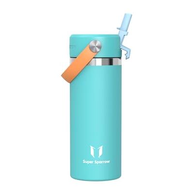 Super Sparrow Sparrow SwivelSip Vattenflaska Barn 500ml Vattenflaska i Rostfritt Stål med Bred Öppning Läckagesäker, BPA-fri Metallflaska Idealisk Termosflaska för Sport, Cykling, Fitness, Utomhus Super Sparrow Sparrow SwivelSip Vattenflaska Barn 500ml Vattenflaska i Rostfritt Stål med Bred Öppning Läckagesäker, BPA-fri Metallflaska Idealisk Termosflaska för Sport, Cykling, Fitness, Utomhus