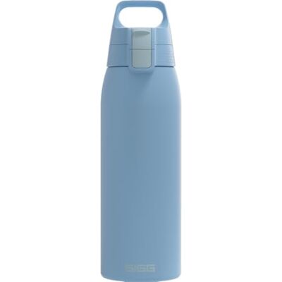 Sigg Vattenflaska i rostfritt stål – Shield ONE Water Blue – lämplig för kolsyrade drycker – läckagesäker – fjäderlätt – BPA-fri – utomhus och fitness – blå – 1 l Sigg Vattenflaska i rostfritt stål – Shield ONE Water Blue – lämplig för kolsyrade drycker – läckagesäker – fjäderlätt – BPA-fri – utomhus och fitness – blå – 1 l