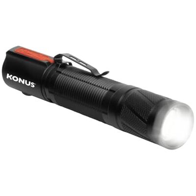 Konus LIGHT-RC7 Taktisk ficklampa 1200 lm och variabel ljusstyrka, kompakt storlek Konus LIGHT-RC7 Taktisk ficklampa 1200 lm och variabel ljusstyrka, kompakt storlek