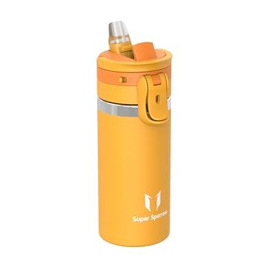 Super Sparrow Sparrow Isolerad Vattenflaska Barn 500ml TouchFlow Metall Vattenflaskor med Sugrör BPA-Fri Rostfri Ståltermos, Läckagesäker, Ergonomisk One-Tap för Sport, Gym, Resa Super Sparrow Sparrow Isolerad Vattenflaska Barn 500ml TouchFlow Metall Vattenflaskor med Sugrör BPA-Fri Rostfri Ståltermos, Läckagesäker, Ergonomisk One-Tap för Sport, Gym, Resa