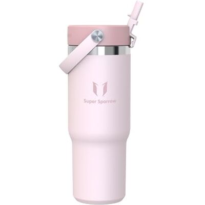 Super Sparrow Sparrow Twistpath Vattenflaska Isolerad 900ml Flaska med Böjligt Sugrörslock BPA-fri och Läckagesäker Termos Resemugg som Passar Mugghållare För Hem, Kontor eller Bil Super Sparrow Sparrow Twistpath Vattenflaska Isolerad 900ml Flaska med Böjligt Sugrörslock BPA-fri och Läckagesäker Termos Resemugg som Passar Mugghållare För Hem, Kontor eller Bil