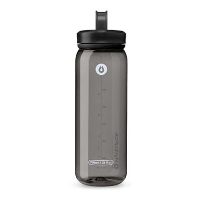 HydraPak RECON 50% återvunnen plast, vattenflaska, miljövänlig och BPA-fri, vanlig skruvlock, lätt att bära (750 ml, grå) HydraPak RECON 50% återvunnen plast, vattenflaska, miljövänlig och BPA-fri, vanlig skruvlock, lätt att bära (750 ml, grå)