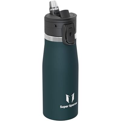 Super Sparrow Sparrow Isolerad Vattenflaska 1L TouchFlow Vattenflaskor med Sugrör BPA-Fri Rostfri Ståltermos, Läckagesäker, Ergonomisk One-Tap för Sport, Gym, Resa Super Sparrow Sparrow Isolerad Vattenflaska 1L TouchFlow Vattenflaskor med Sugrör BPA-Fri Rostfri Ståltermos, Läckagesäker, Ergonomisk One-Tap för Sport, Gym, Resa
