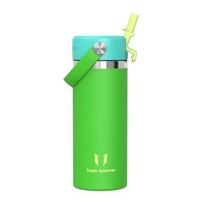 Super Sparrow Sparrow SwivelSip Vattenflaska Barn 500ml Vattenflaska i Rostfritt Stål med Bred Öppning Läckagesäker, BPA-fri Metallflaska Idealisk Termosflaska för Sport, Cykling, Fitness, Utomhus Super Sparrow Sparrow SwivelSip Vattenflaska Barn 500ml Vattenflaska i Rostfritt Stål med Bred Öppning Läckagesäker, BPA-fri Metallflaska Idealisk Termosflaska för Sport, Cykling, Fitness, Utomhus