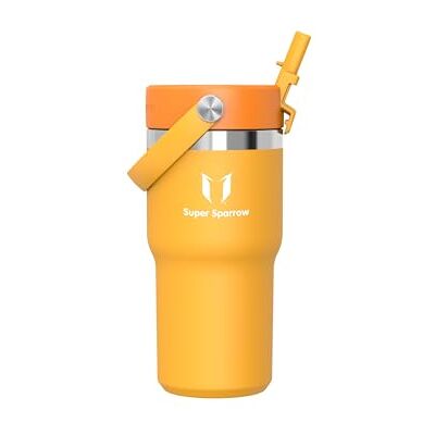 Super Sparrow Sparrow Twistpath Vattenflaska Isolerad 620ml Flaska med Böjligt Sugrörslock BPA-fri och Läckagesäker Termos Resemugg som Passar Mugghållare För Hem, Kontor eller Bil Super Sparrow Sparrow Twistpath Vattenflaska Isolerad 620ml Flaska med Böjligt Sugrörslock BPA-fri och Läckagesäker Termos Resemugg som Passar Mugghållare För Hem, Kontor eller Bil