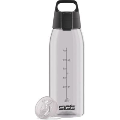 Sigg – Tritan vattenflaska – Total Color ONE transparent – lämplig för kolsyrade drycker – diskmaskinssäker – läckagesäker – lätt – BPA-fri – transparent – 1 l Sigg – Tritan vattenflaska – Total Color ONE transparent – lämplig för kolsyrade drycker – diskmaskinssäker – läckagesäker – lätt – BPA-fri – transparent – 1 l