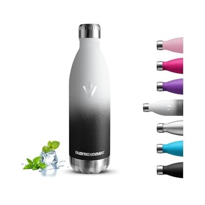 Grsta Termisk flaska, 1 liter vattenflaska, BPA-fri, vattenflaska i rostfritt stål, läckagefri, metallflaska, 18/8 rostfritt stål, vattenflaska för camping, vandring, fitness, löpning, sport Grsta Termisk flaska, 1 liter vattenflaska, BPA-fri, vattenflaska i rostfritt stål, läckagefri, metallflaska, 18/8 rostfritt stål, vattenflaska för camping, vandring, fitness, löpning, sport