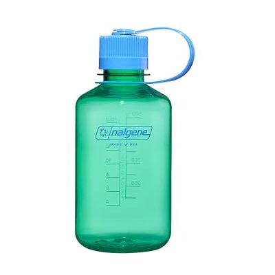 Nalgene Vattenflaska – lätt tritanflaska – okrossbar BPA-fri tritanflaska för vandring, gym, 473,6 g, smal öppning, pastellgrön Nalgene Vattenflaska – lätt tritanflaska – okrossbar BPA-fri tritanflaska för vandring, gym, 473,6 g, smal öppning, pastellgrön