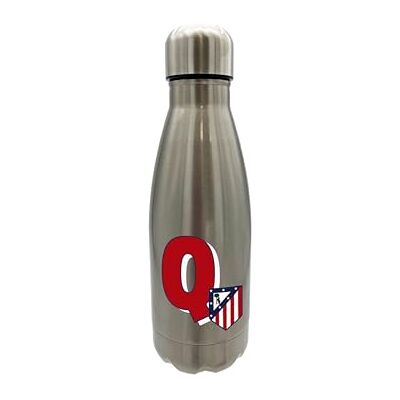 CYPBRANDS Atlético de Madrid vattenflaska i rostfritt stål, lufttät förslutning, med bokstaven A-design i rött, 550 ml metallisk, officiell produkt (CyP CYPBRANDS Atlético de Madrid vattenflaska i rostfritt stål, lufttät förslutning, med bokstaven A-design i rött, 550 ml metallisk, officiell produkt (CyP