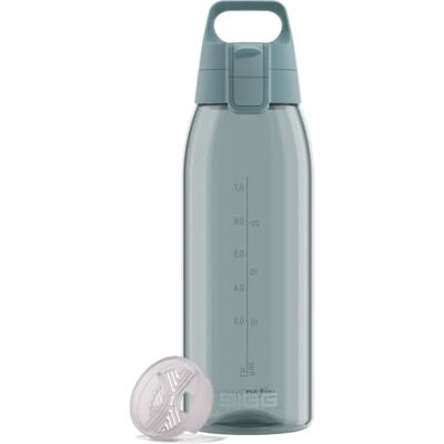 Sigg Tritan vattenflaska – Total Color ONE Morning Blue – lämplig för kolsyrade drycker – diskmaskinssäker – läckagesäker – lätt – BPA-fri – blå – 1 l Sigg Tritan vattenflaska – Total Color ONE Morning Blue – lämplig för kolsyrade drycker – diskmaskinssäker – läckagesäker – lätt – BPA-fri – blå – 1 l