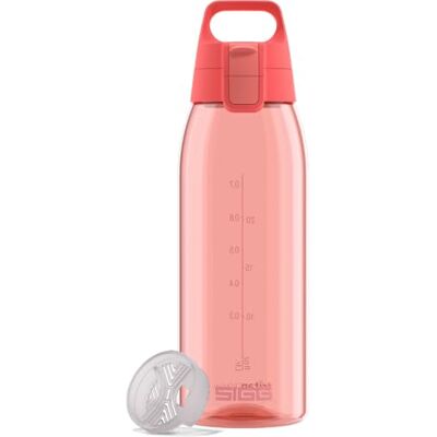 Sigg – Tritan vattenflaska – total färg ONE vattenmelon – lämplig för kolsyrade drycker – diskmaskinssäker – läckagesäker – fjädervikt BPA-fri – 1 l Sigg – Tritan vattenflaska – total färg ONE vattenmelon – lämplig för kolsyrade drycker – diskmaskinssäker – läckagesäker – fjädervikt BPA-fri – 1 l