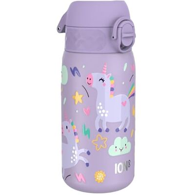 Ion8 Vattenflaska För Barn, 350 ml/12 oz, Läcksäker, Lätt att Öppna, Säkert Lås, Diskmaskinssäker, BPA-fri, Bärhandtag, Enkel att Rengöra, Luktfri, Koldioxidneutral, Tryckt, Enhörningar Ion8 Vattenflaska För Barn, 350 ml/12 oz, Läcksäker, Lätt att Öppna, Säkert Lås, Diskmaskinssäker, BPA-fri, Bärhandtag, Enkel att Rengöra, Luktfri, Koldioxidneutral, Tryckt, Enhörningar