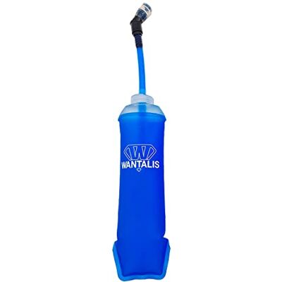 Wantalis Löpflaska 500 ml med justerbar pipett Flaska med säkerhetsventil för bitning ergonomisk profil BPA-fri Wantalis Löpflaska 500 ml med justerbar pipett Flaska med säkerhetsventil för bitning ergonomisk profil BPA-fri