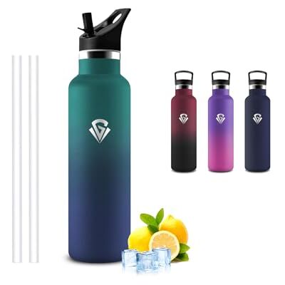 Mujigaga Termisk vattenflaska 500 ml termisk flaska Termisk vattenflaska med sugrör- läckagefri gymflaska håller sig varm i 12 timmar/kall 24 timmar, flaska för camping, gym, skolor Mujigaga Termisk vattenflaska 500 ml termisk flaska Termisk vattenflaska med sugrör- läckagefri gymflaska håller sig varm i 12 timmar/kall 24 timmar, flaska för camping, gym, skolor