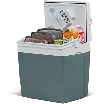 Mobicool ME24 elektrisk kylbox 23 l – 12 V och 230 V – kompakt kylbox för bil med dubbla fläktsystem och kabelfack i locket för camping, semester och dagsutflykter Mobicool ME24 elektrisk kylbox 23 l – 12 V och 230 V – kompakt kylbox för bil med dubbla fläktsystem och kabelfack i locket för camping, semester och dagsutflykter