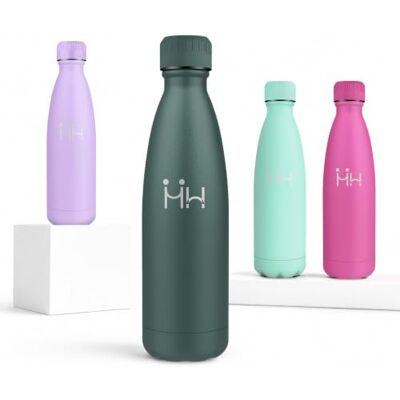 JAPORIA Vattenflaskor 750 ml, återanvändbar med dubbelvägg, läckagesäker termisk flaska, perfekt för utflykter, hav, berg, promenader JAPORIA Vattenflaskor 750 ml, återanvändbar med dubbelvägg, läckagesäker termisk flaska, perfekt för utflykter, hav, berg, promenader