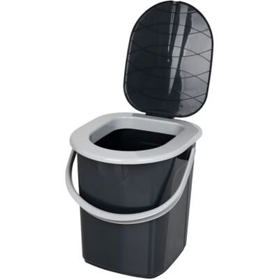 Essential Foods 5901098056304 Campingtoalett, Antracit, 22 l Essential Foods 5901098056304 Campingtoalett, Antracit, 22 l