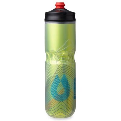 HydraPak Polar Surge Isolerad Cykelvattenflaska Klämflaska med högt flöde för cykling och sport (gul, 700 ml/24 oz) HydraPak Polar Surge Isolerad Cykelvattenflaska Klämflaska med högt flöde för cykling och sport (gul, 700 ml/24 oz)