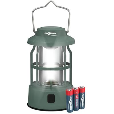 Ansmann LED campinglampa, uppladdningsbar USB typ C utomhus lykta med tre ljuslägen, robust kompakt ljus, batteridriven och hållbar, perfekt för camping, camping, vandring eller resor Ansmann LED campinglampa, uppladdningsbar USB typ C utomhus lykta med tre ljuslägen, robust kompakt ljus, batteridriven och hållbar, perfekt för camping, camping, vandring eller resor