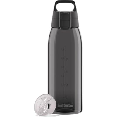 Sigg – Tritan vattenflaska – Total Color ONE antracit – lämplig för kolsyrade drycker – diskmaskinssäker – läckagesäker – lätt – BPA-fri – grå – 1 l Sigg – Tritan vattenflaska – Total Color ONE antracit – lämplig för kolsyrade drycker – diskmaskinssäker – läckagesäker – lätt – BPA-fri – grå – 1 l