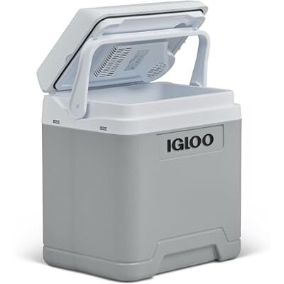 Igloo IE27 elektrisk kylbox, 12V och 230V, 27L – kompakt minikyl för bil, camping, semester, båt och festivaler – lätt, portabel, med praktiskt kabelfack och Eco/Max-läge Igloo IE27 elektrisk kylbox, 12V och 230V, 27L – kompakt minikyl för bil, camping, semester, båt och festivaler – lätt, portabel, med praktiskt kabelfack och Eco/Max-läge
