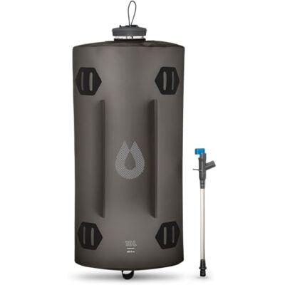 HydraPak Seeker – vikbar vattenbehållare (10 l) – BPA-fri och PVC-fri camping dryckesryggsäck – grå HydraPak Seeker – vikbar vattenbehållare (10 l) – BPA-fri och PVC-fri camping dryckesryggsäck – grå