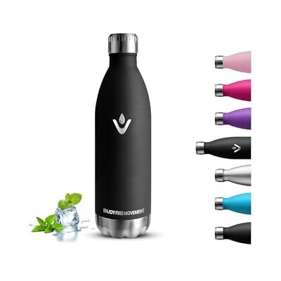 Grsta Termisk flaska, 1 liter vattenflaska, BPA-fri, vattenflaska i rostfritt stål, läckagefria, värmeisolerade, vakuumisolerade, metallflaska, lätt att bära, för sport, camping, fitness Grsta Termisk flaska, 1 liter vattenflaska, BPA-fri, vattenflaska i rostfritt stål, läckagefria, värmeisolerade, vakuumisolerade, metallflaska, lätt att bära, för sport, camping, fitness