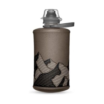 HydraPak Stow – hopfällbar ryggsäcksvattenflaska (350 ml) – BPA-fri, ultralätt, spillsäkert vridlock – mammut grå HydraPak Stow – hopfällbar ryggsäcksvattenflaska (350 ml) – BPA-fri, ultralätt, spillsäkert vridlock – mammut grå