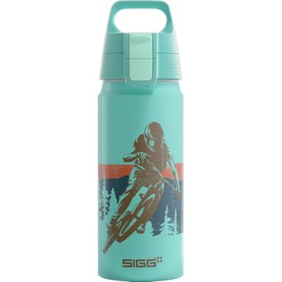 Sigg – aluminiumvattenflaska för barn – WMB ONE Race – lämplig för kolsyrade drycker – läckagesäker – fjäderlätt – BPA-fri – ClimatePartnercertifierad – sport och skola – ljusblå – 0,6 l Sigg – aluminiumvattenflaska för barn – WMB ONE Race – lämplig för kolsyrade drycker – läckagesäker – fjäderlätt – BPA-fri – ClimatePartnercertifierad – sport och skola – ljusblå – 0,6 l