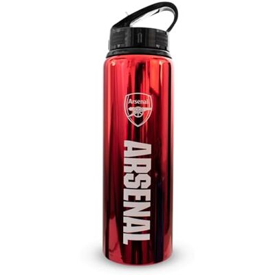 Hy-Pro Officiellt licensierad Arsenal F.C 750 ml aluminium UV-flaska, integrerad hopfällbar strå, neokrom finish, läckagesäker, lätt, BPA-fri, pistoler Hy-Pro Officiellt licensierad Arsenal F.C 750 ml aluminium UV-flaska, integrerad hopfällbar strå, neokrom finish, läckagesäker, lätt, BPA-fri, pistoler