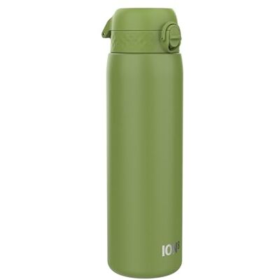Ion8 1 Liter Lätt Stål Vattenflaska, Oisolerad, Läckagesäker, Lätt att Öppna, Säker Låsning, Bärhandtag, Diskmaskinssäker, Hållbar, Repskyddande, 1200 ml (40oz), Kakigrön Ion8 1 Liter Lätt Stål Vattenflaska, Oisolerad, Läckagesäker, Lätt att Öppna, Säker Låsning, Bärhandtag, Diskmaskinssäker, Hållbar, Repskyddande, 1200 ml (40oz), Kakigrön